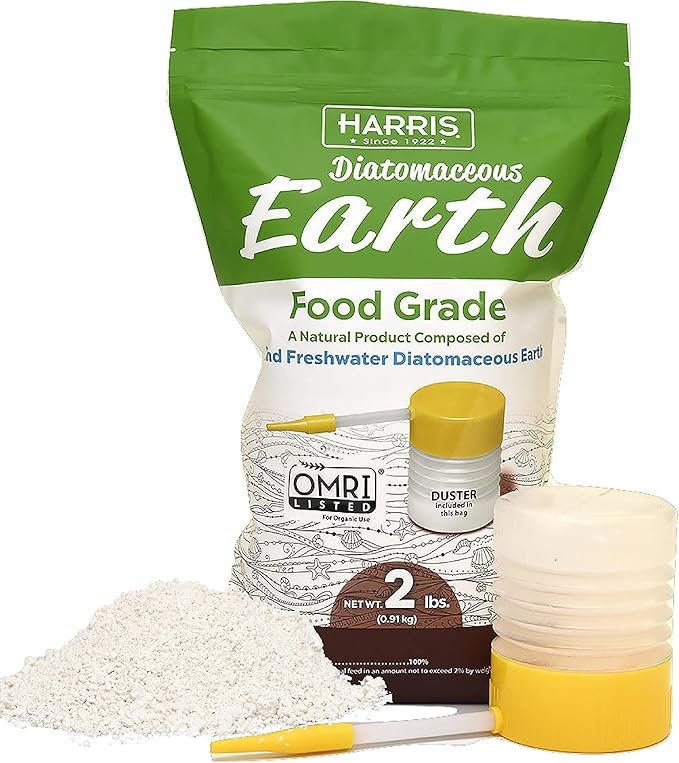 Harris Diatomaceous Earth with a 2lb bag and powder duster