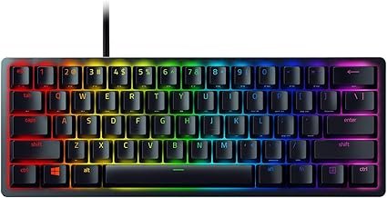 Razer Huntsman Mini 60% keyboard with RGB lighting and clicky keys