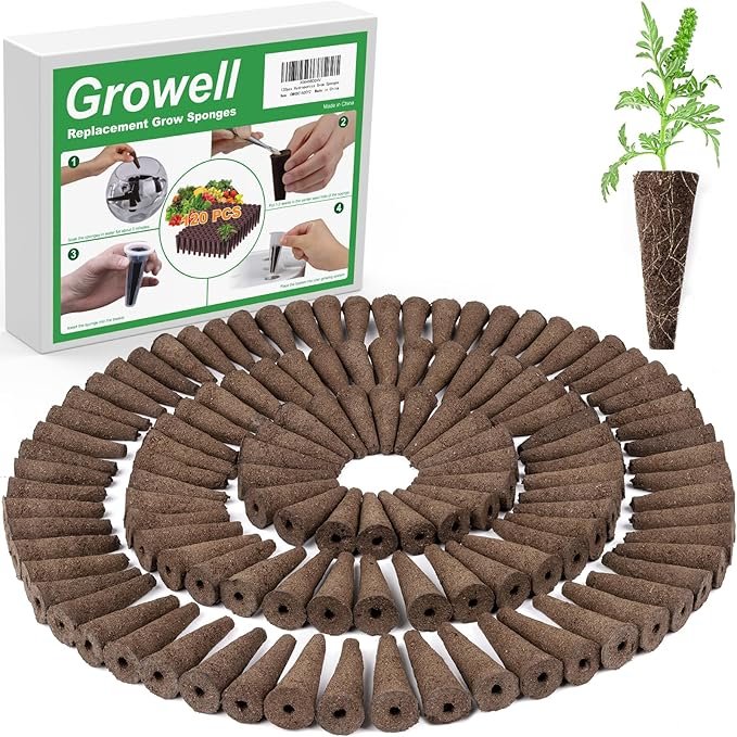 Growell Grow Sponges for hydroponic systems, pack of 120