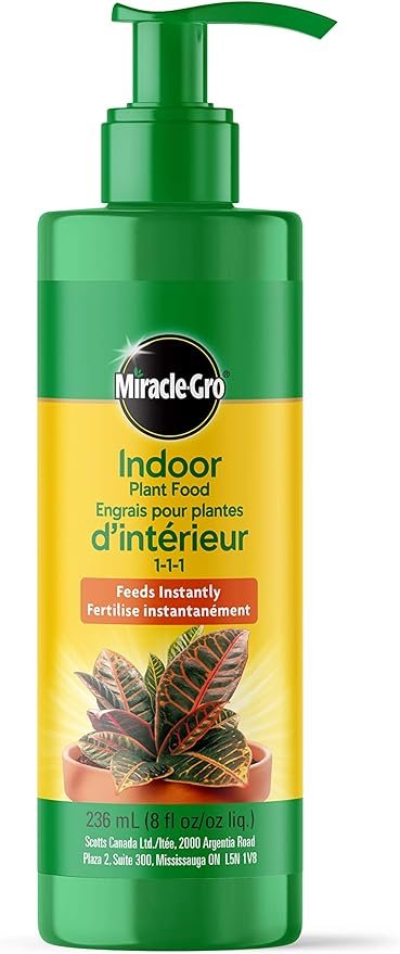 Miracle-Gro Indoor Plant Food bottle for quick and effective feeding