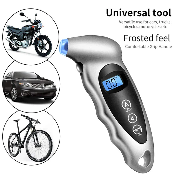 Digital Car Tire Tyre Air Pressure Gauge Meter LCD Display Manometer Barometers Tester for Car Truck Motorcycle