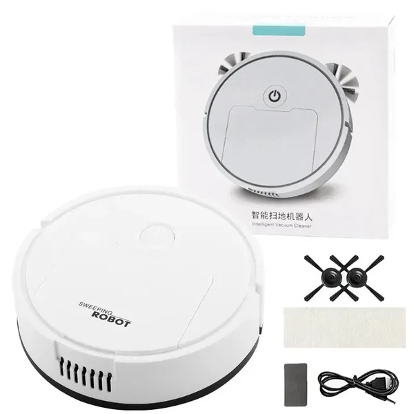 1pc Mini Vacuum Cleaner Intelligent Sweeping Robot Three In One Suction, Sweeping, And Towing, Home Furnishings