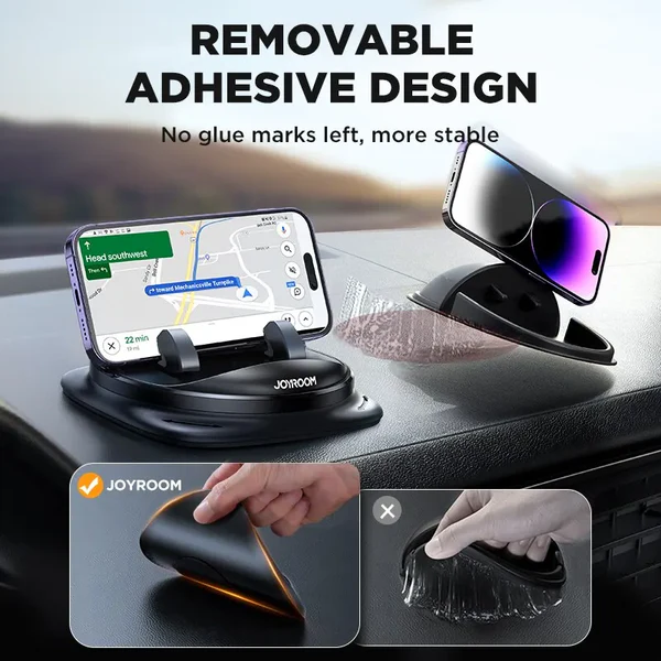 Dashboard Car Phone Holder Universal Upgraded Reusable Silicone Phone Mount for Car Dash Anti-Slip Pad Mat Phone Holder